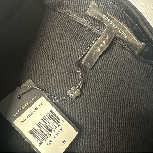 NWT BCBG Paneled Black Pencil Skirt size medium NEW - Picture 8 of 8